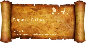 Magocs Anina névjegykártya